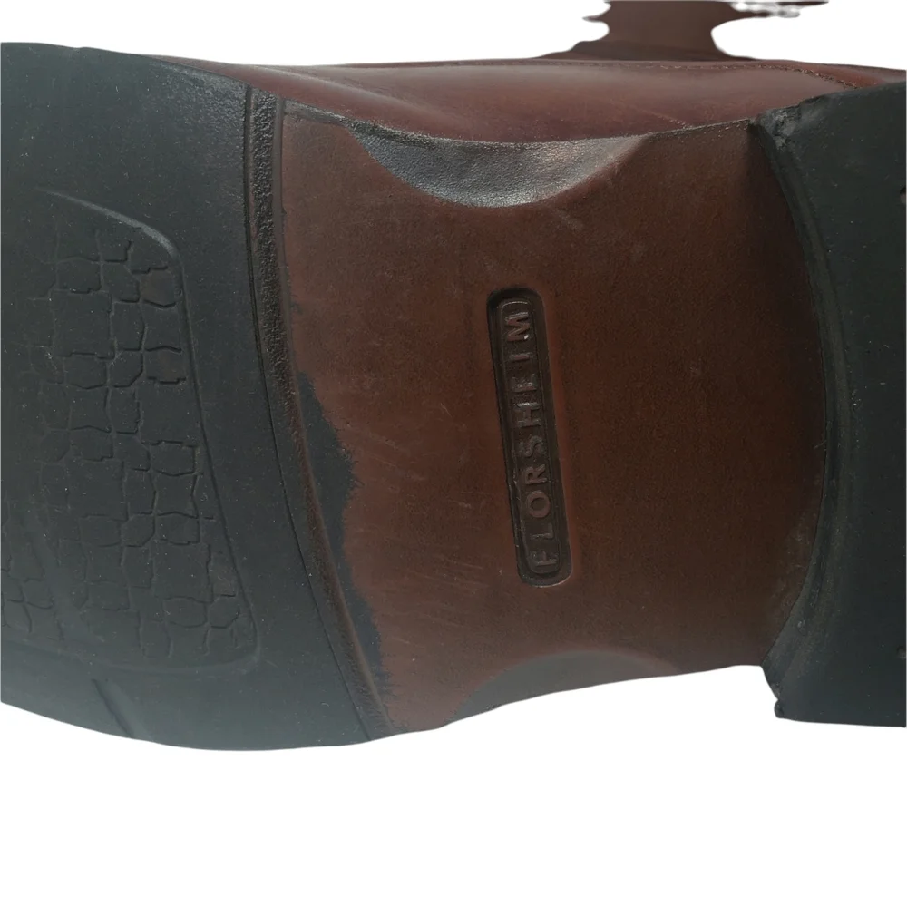Florsheim Brown Leather Oxfords Size 12 D Lace‎ Up Square Toe
